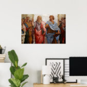 Poster Aristote et Platon par Raphael (Bureau à domicile)