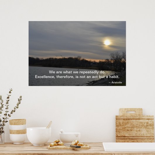 Poster Aristote - Excellence (Cuisine)