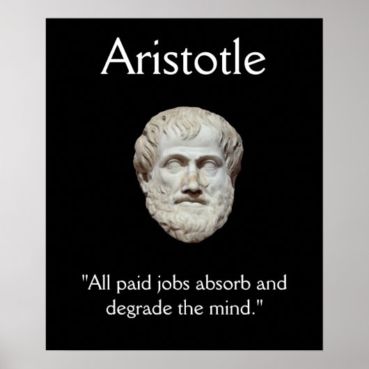Poster Aristote - Jobs Working Mind Citation (Devant)