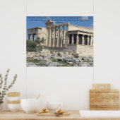 Poster Aristotle quotation with photo of the Acropolis (Cuisine)