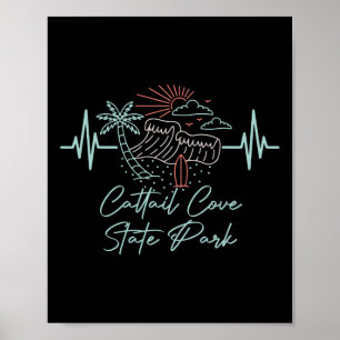 Poster Arizona Cattail Cove State Park Heartbeat Planche 