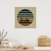 Poster arizona coucher de soleil vintage paysage az (Cuisine)