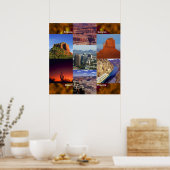 Poster Arizona Desert Collage (Cuisine)