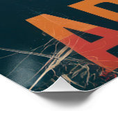 Poster Arizona Desert Landscape Sunset Art Print - Retro  (Coin)