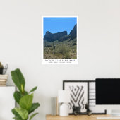 Poster Arizona Desert Picacho Peak State Park Imprimer (Bureau à domicile)