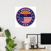 Poster Arizona, États-Unis (Bureau à domicile)