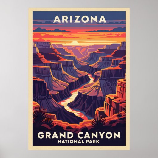 Poster Arizona Grand Canyon National Park V02 (Devant)