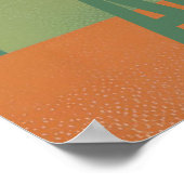 Poster Arizona Sunset - Paysage du désert (Coin)