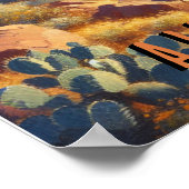 Poster Arizona Terre de contrastes Paysage (Coin)