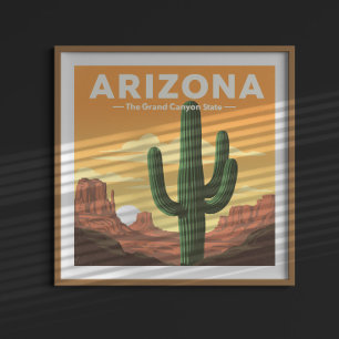 Poster Arizona vintage