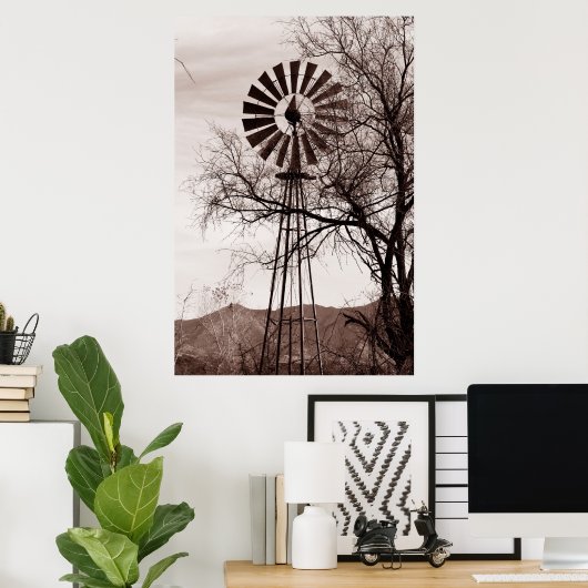 Poster Arizona Windmill (Bureau à domicile)