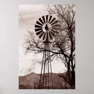 Poster Arizona Windmill