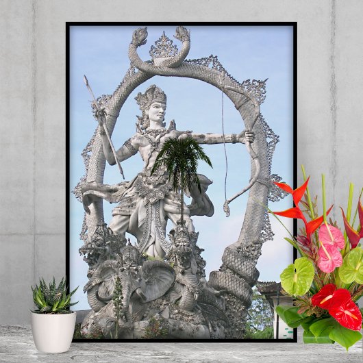 Poster Arjuna Statue