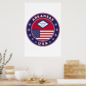 Poster Arkansas, États-Unis (Cuisine)