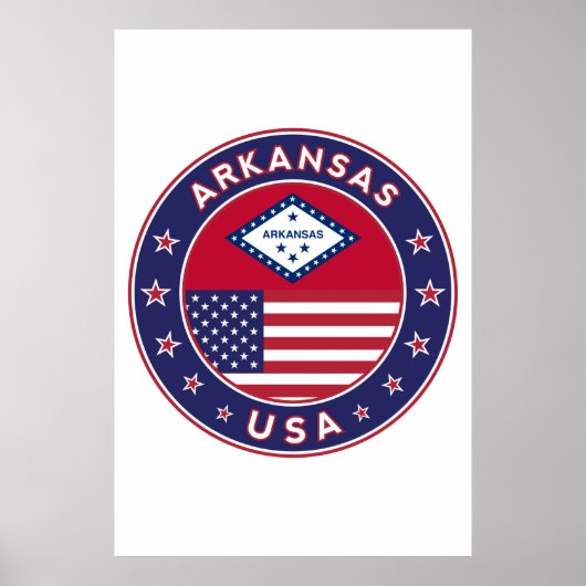 Poster Arkansas, États-Unis (Devant)