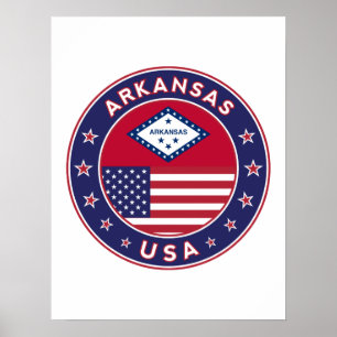Poster Arkansas, États-Unis