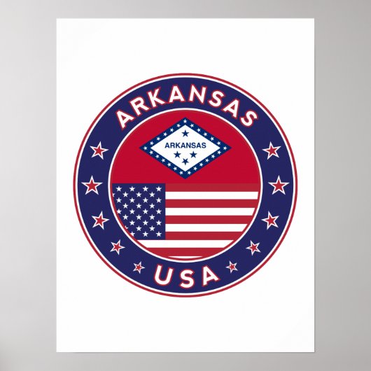 Poster Arkansas, États-Unis (Devant)