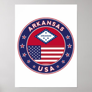 Poster Arkansas, États-Unis
