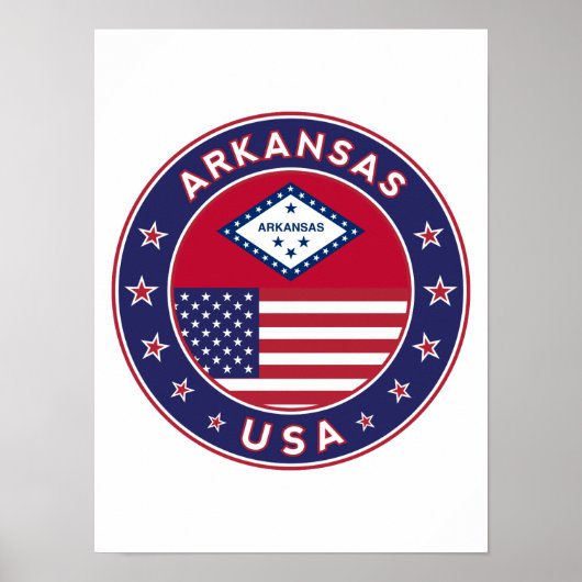 Poster Arkansas, États-Unis (Devant)