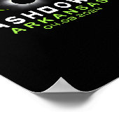 Poster Arkansas Total Solaire Eclipse 2024 (Coin)