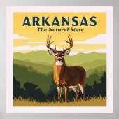 Poster Arkansas vintage (Devant)