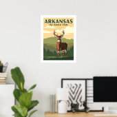 Poster Arkansas vintage (Bureau à domicile)