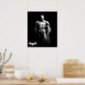 Poster Arkham | Pose large noir et blanc Batman (Cuisine)