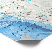 Poster " Arktis : 2005/heute - Meeresboden Karte (Coin)