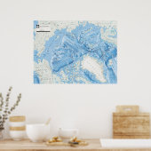 Poster " Arktis : 2005/heute - Meeresboden Karte (Cuisine)