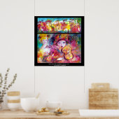 Poster ARLECCHINO ET COLOMBINA Mascarade vénitienne (Cuisine)