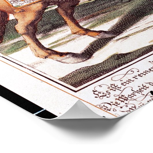 Poster Arlequin à cheval (Coin)