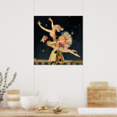 Poster "Arlequin et Columbine" par FX Leyendecker (Cuisine)