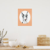 Poster Arlequin Pup Peach (Cuisine)