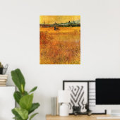 Poster Arles : Vue des champs de blé par Vincent van Gogh (Bureau à domicile)
