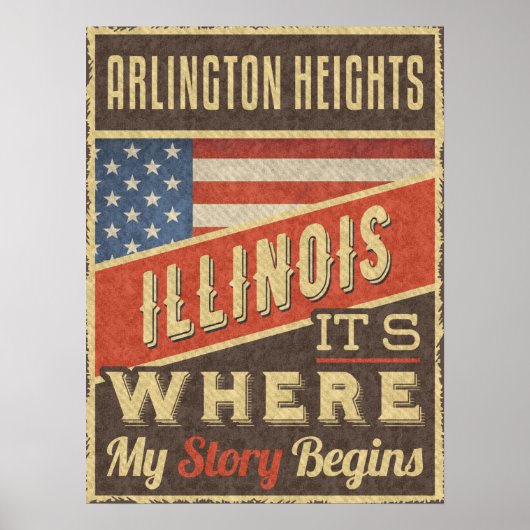 Poster Arlington Heights Illinois (Devant)