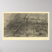 Poster Arlington, NJ Panoramic Map - 1907 (Devant)