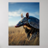Poster Armadillo dans la Savannah d'or (Devant)