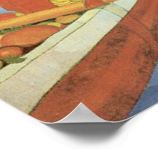 Poster Arman Manookian—Des hommes en canot à Outrigger (Coin)