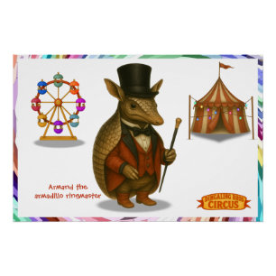 Poster Armand le dompteur de tatou