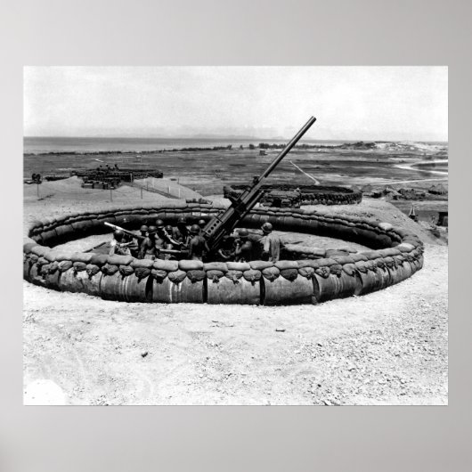 Poster Arme à feu d'aa sur l'Okinawa (Devant)