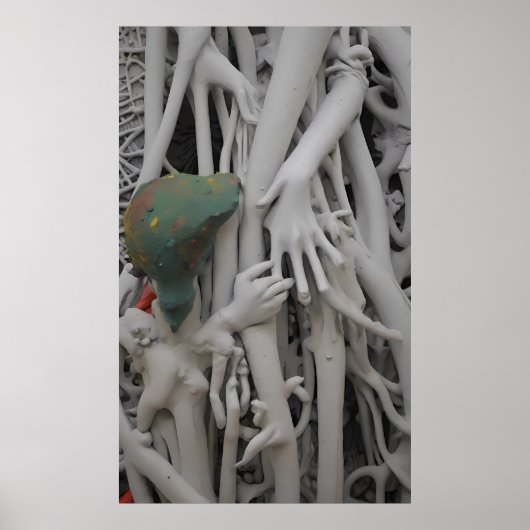 Poster Armé et dévasté avec le roi Rex le Lizard (Devant)