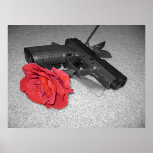 Poster Arme et un Rose (Devant)