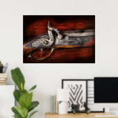 Poster Arme - Travaux de fusil (Bureau à domicile)