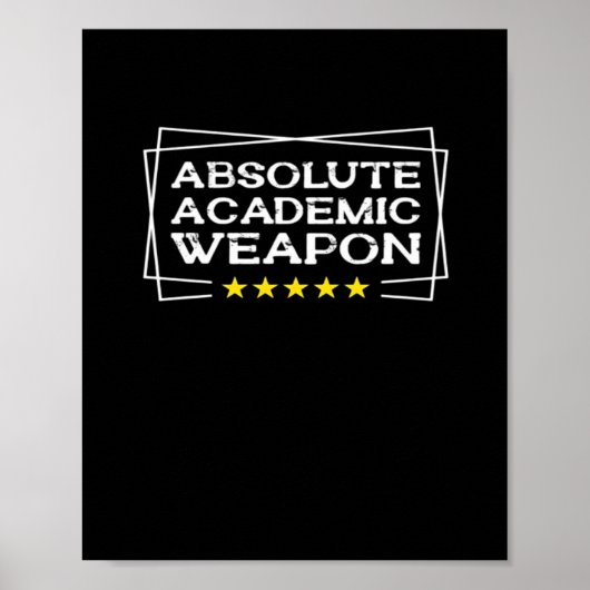 Poster Arme universitaire absolue Chill classique (Devant)