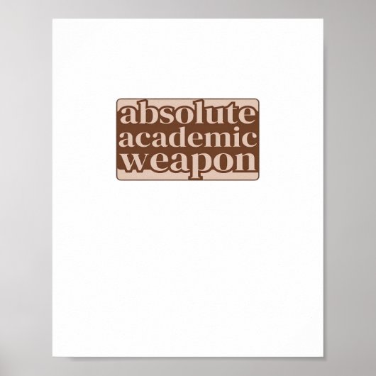 Poster Arme universitaire absolue classique (Devant)