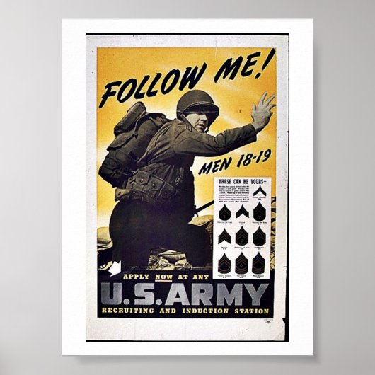 Poster Armée américaine (Devant)
