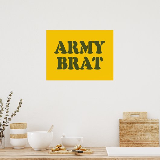 POSTER ARMÉE BRAT (Cuisine)
