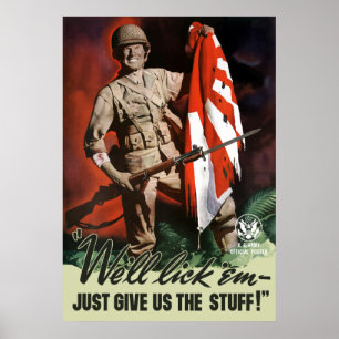 Poster Armée de 2ÈME GUERRE MONDIALE -- Nous les