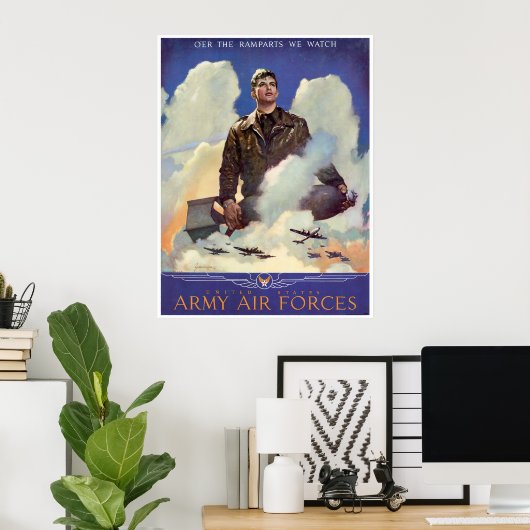Poster Armée de l'air (Bureau à domicile)