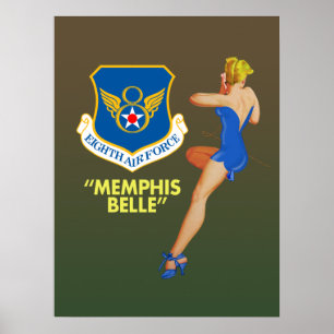Poster Armée de l'Air "de belle de Memphis la 8ème"